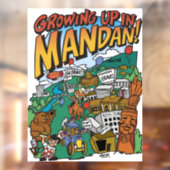 窓が「マンダンで育つ」にしがみつく ウィンドウサイン (シート2)