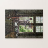 窓でドリルを押す ジグソーパズル (横)