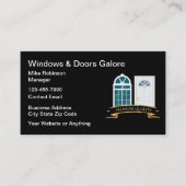 窓とドア建築名刺 名刺 (正面)