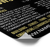 窓とバー、窓とドアのフィッター会社 ポスター (角)