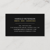 窓とバー、窓とドアのフィッター会社 名刺 (裏面)