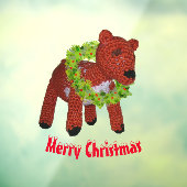 窓にしがみつく – トナカイリース ウィンドウサイン (シート3)