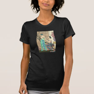 窓によるアールデコの女性 Tシャツ
