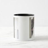 窓による猫 マグカップ (中央)