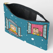 窓にクマとリス アクセサリーポーチ (見開き)