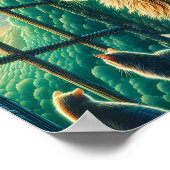 窓にトリオをささげた ポスター (角)