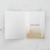 窓にヤシの木がある熱帯のサンドマン カード (内部)