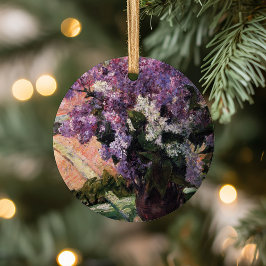 窓にライラック |メアリー・カッサット セラミックオーナメント