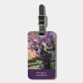 窓にライラック |メアリー・カッサット ラゲッジタグ (正面縦)