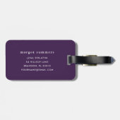 窓にライラック |メアリー・カッサット ラゲッジタグ (裏面横)