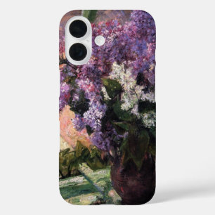 窓にライラック  メアリー・カッサット iPhone 16ケース