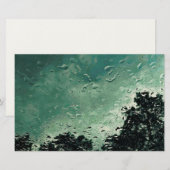 窓に付いた雨滴 便箋 (正面/裏面)