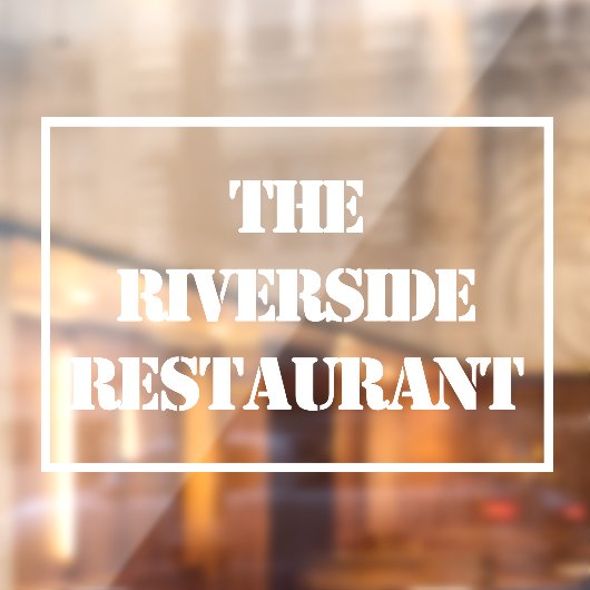 窓に付いているレストランの名前 ウィンドウサイン (シート2)