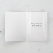 窓に帆船を入れて悔やみや弔慰 カード (内部)