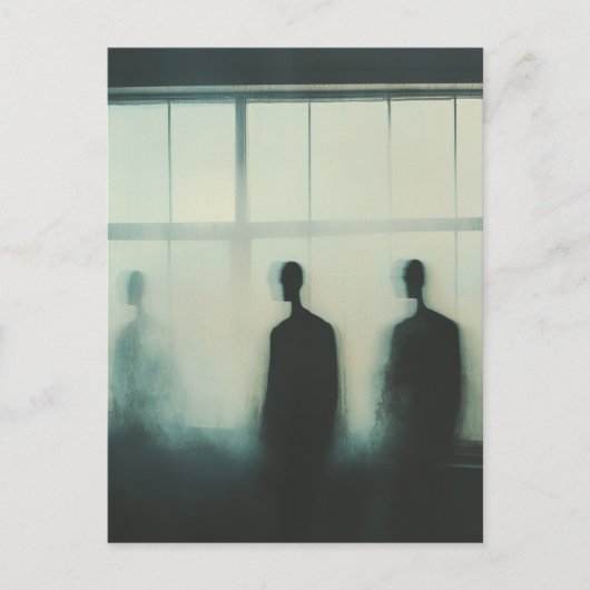 窓に現れた3人の幽霊 ポストカード (正面)