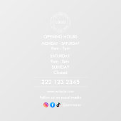 窓に貼るシール ウィンドウサイン (シート)