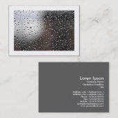 窓に雨が縁ど降る 名刺 (正面/裏面)