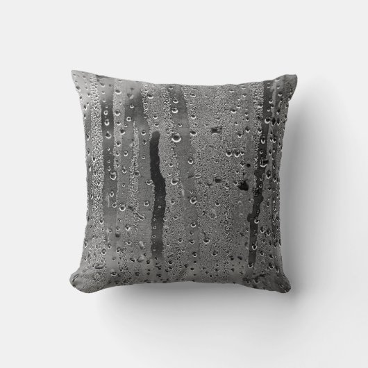 窓に雨が降る クッション (正面)