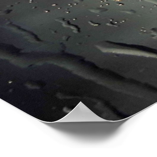 窓に雨が降る ポスター (角)