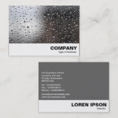 窓に雨が降る 名刺 (正面/裏面)