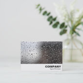 窓に雨が降る 名刺 (スタンド正面)