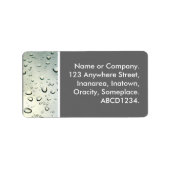 窓に雨 ラベル (正面)