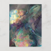 窓に顔を出す~~~ ポストカード (正面)