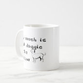 窓のその小犬はであるかどの位 コーヒーマグカップ (正面左)