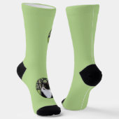 窓のオリジナル動物絵画アートに登場するタキシード猫 ソックス (傾斜あり)