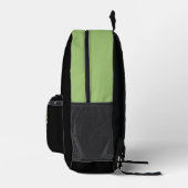 窓のオリジナル動物絵画アートに登場するタキシード猫 プリントバックパック (右)