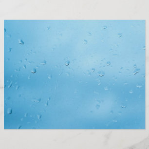 窓のガラスに雨が降る チラシ