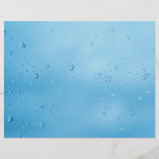 窓のガラスに雨が降る チラシ (正面)