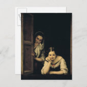 窓のガリチア、1670年からの女性 ポストカード (正面/裏面)