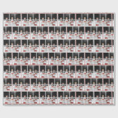 窓のクリスマスカロラー ラッピングペーパー (フラット)