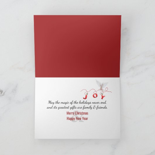 窓のクリスマススそりについて シーズンカード (内部)