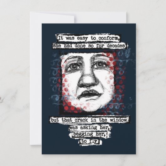 窓のグリーティングカードを割る カード (正面)