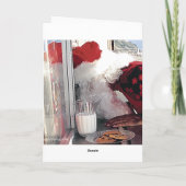 窓のサンタの要求は行くために… "私の物を作ります! " シーズンカード (裏面)