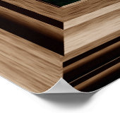 窓のシフェイクーン熱帯の平和な風景 ポスター (角)