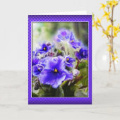 窓のスミレ – カード (黄色い花)