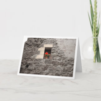 窓のゼラニウム カード