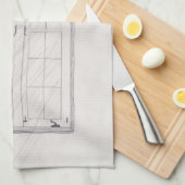 窓のタオル キッチンタオル (四つ折り)