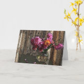 窓のダリア カード (黄色い花)