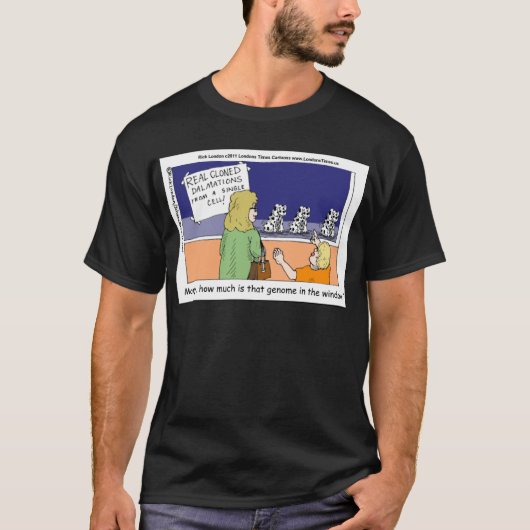 窓のダルメシアン遺伝子っていくら? Tシャツ (正面)