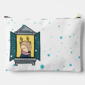 窓のトナカイ アクセサリーポーチ (裏面)