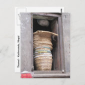 窓のバスケット ポストカード (正面/裏面)