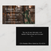 窓のファンタジーの名刺によって待っている魔法使い 名刺 (正面/裏面)