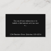 窓のファンタジーの名刺によって待っている魔法使い 名刺 (裏面)