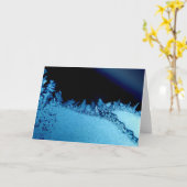 窓のフロスト カード (黄色い花)