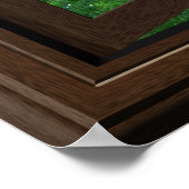 窓のポスタフェイクーポースピースグリーングラスダックス ポスター (角)