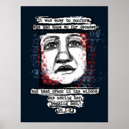 窓のポスターウォールアートの亀裂 ポスター